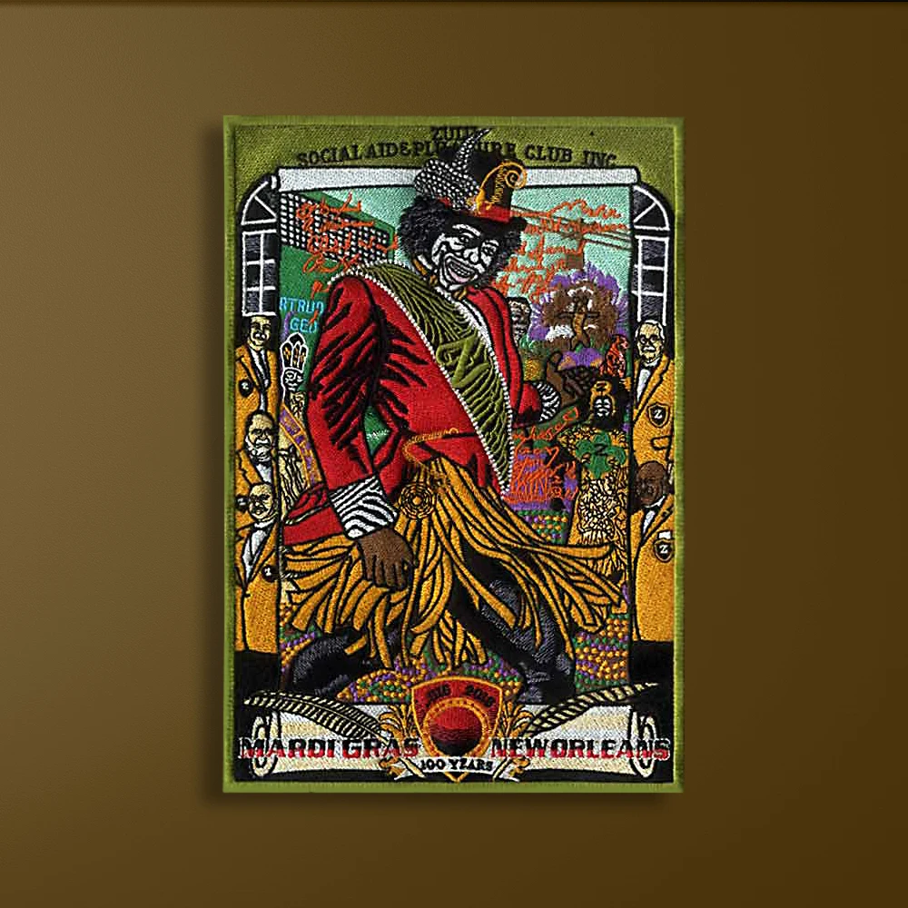 Mardi Grass Celebration Zulu Detailed Embroidery Design