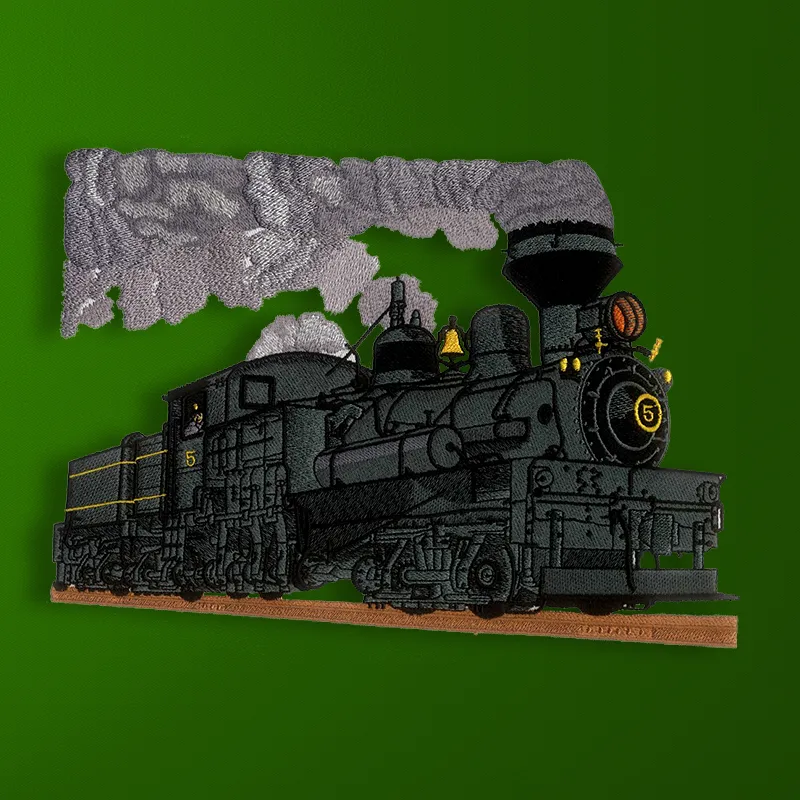 Train Embroidery